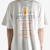 White t-shirt worn by a person, showing the t-shirt's fit