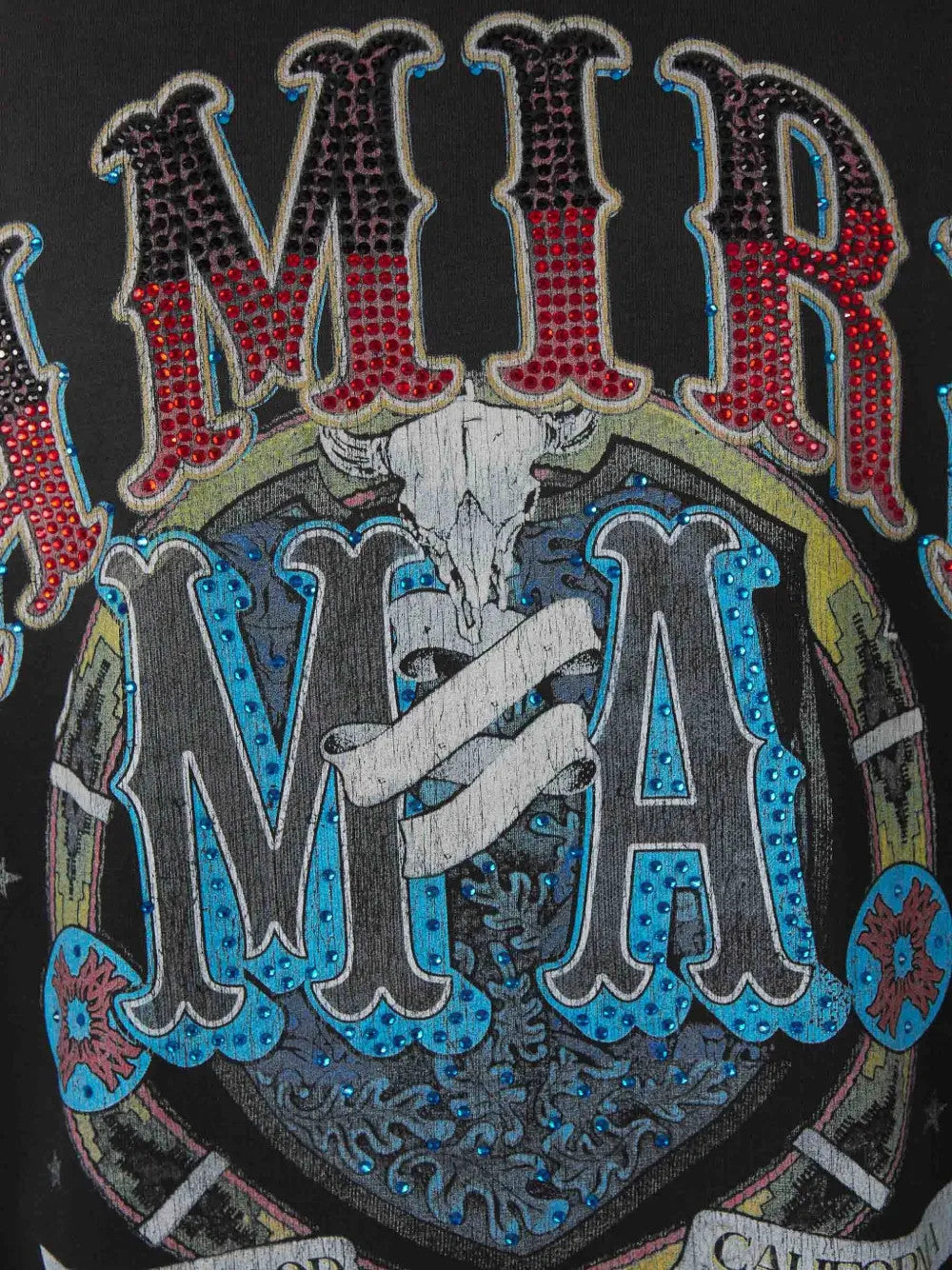 Close up of Black t-shirt, showing texture of the 100% cotton fabric