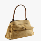 Tan bag, front view