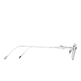 Silver eyeglasses,side view