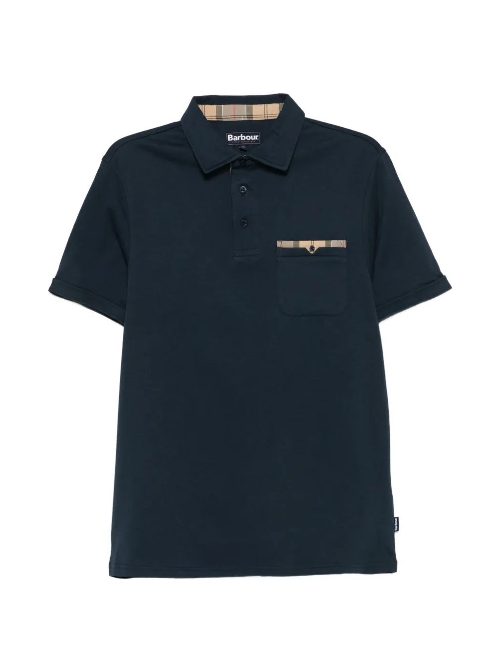 Navy shirt, front view