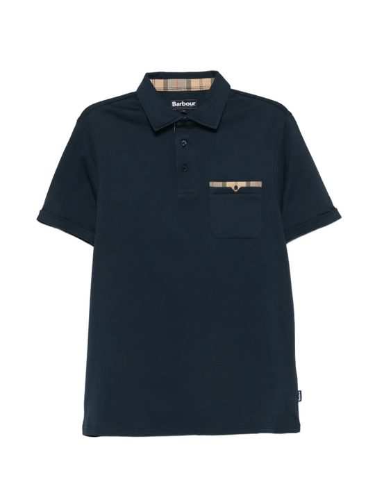 Navy shirt, front view