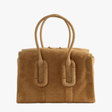 Tan bag, front view