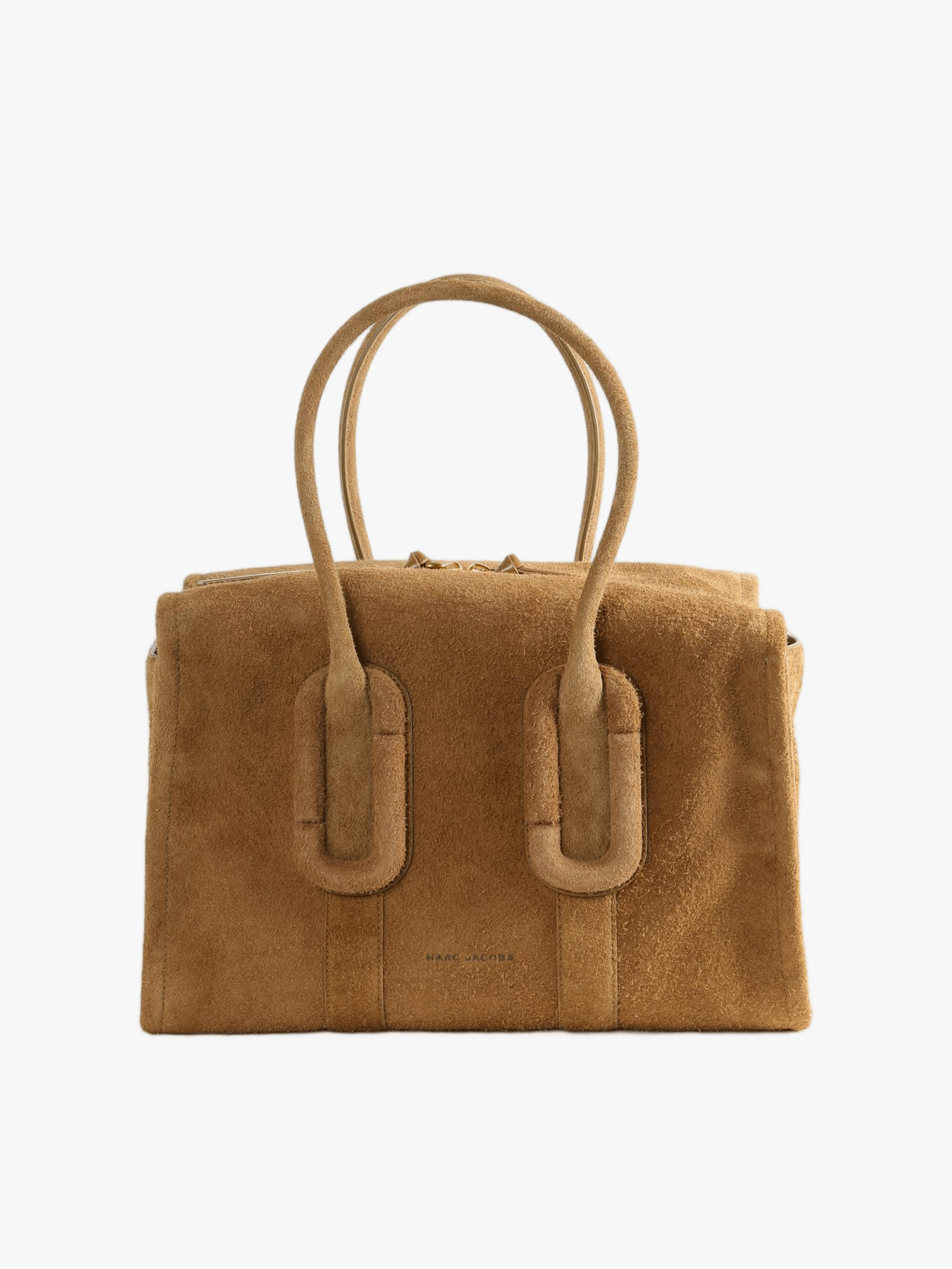 Tan bag, front view