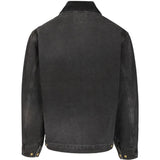 Black jacket, back view