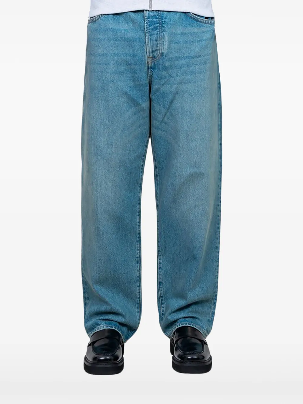 Blue jeans,front view