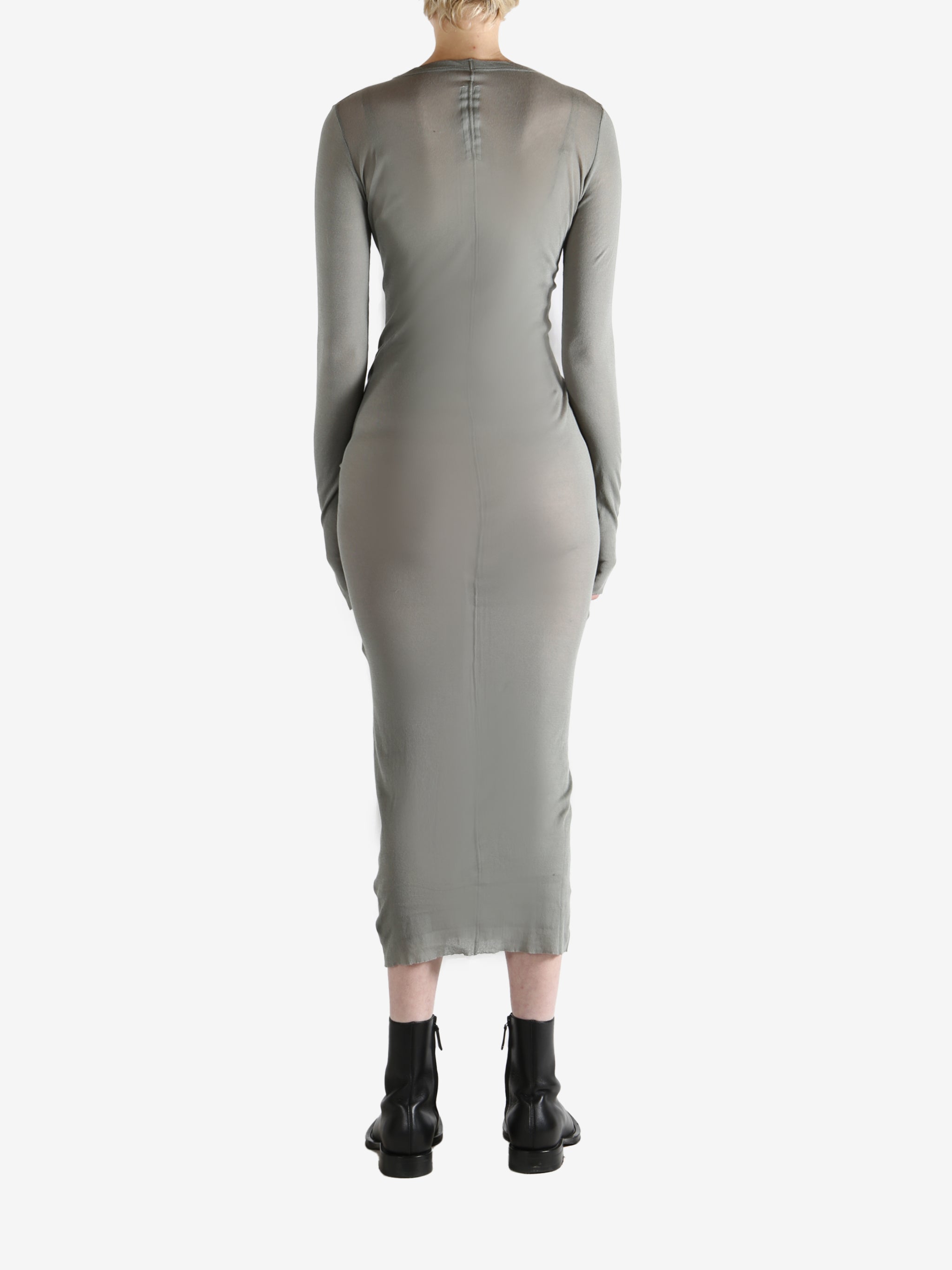 grey dress,full body view