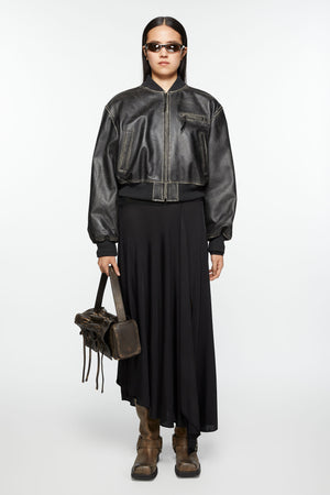 ACNE STUDIOS - Women Leather Bomber Jacket