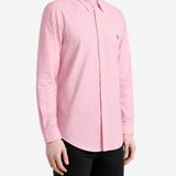 Pink shirt, full body view