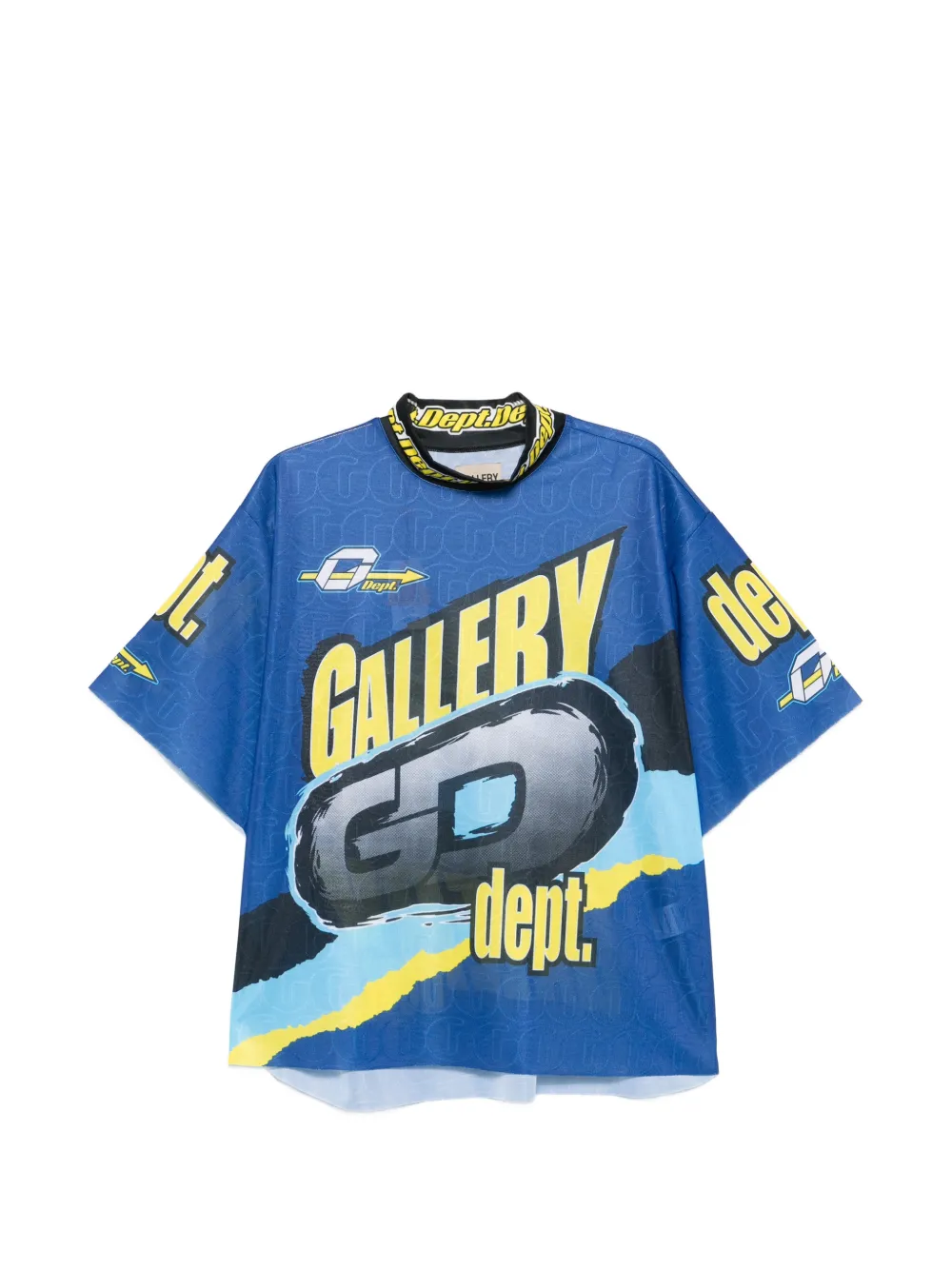 Blue t-shirt, front view