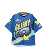 Blue t-shirt, front view