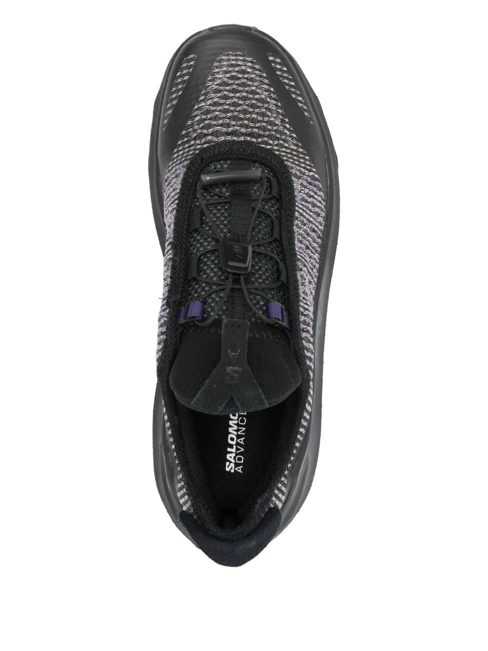 Black sneakers, top view