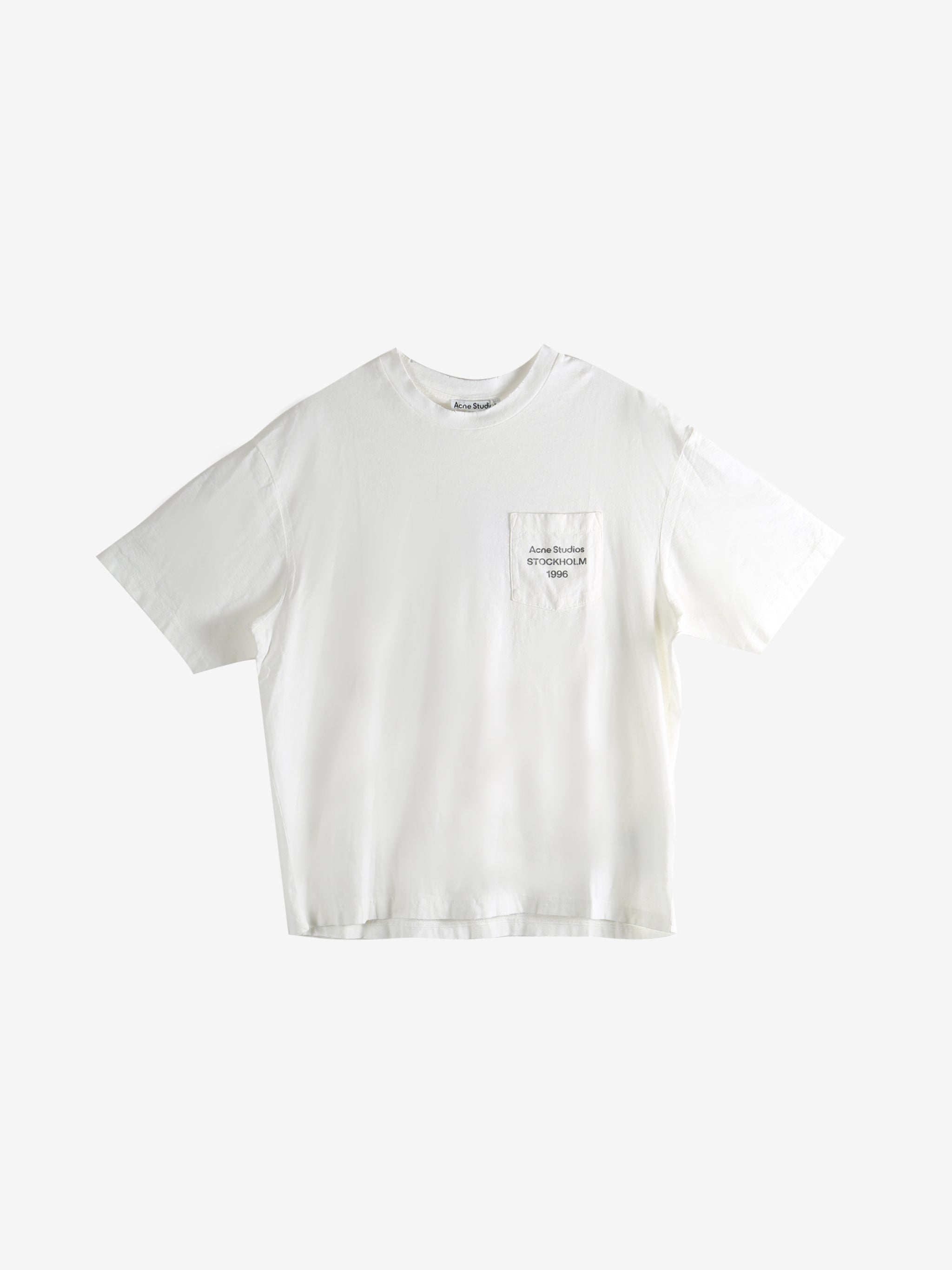 White t-shirt, front view