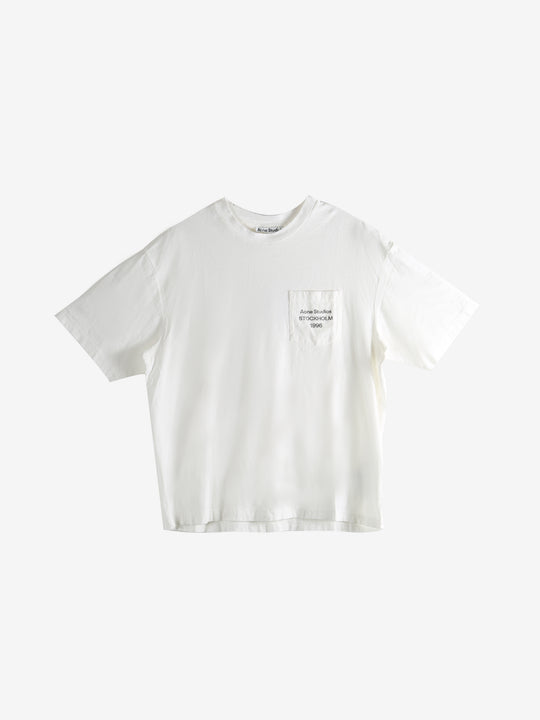 White t-shirt, front view