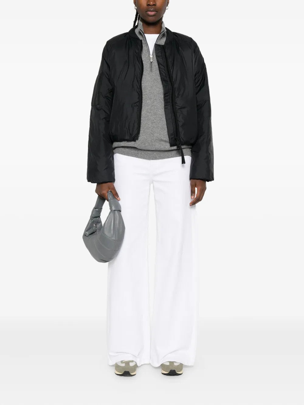 Black jacket, full body view