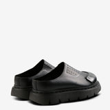 Black shoes, back view