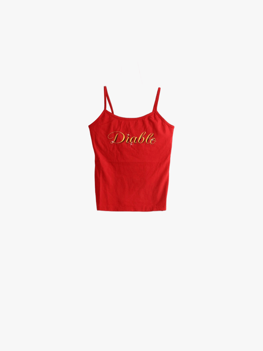 Red top, front view