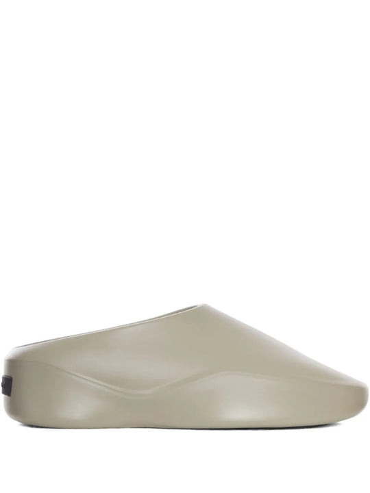 Tan sneaker, side view