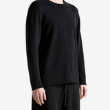Black hoodie, full body view