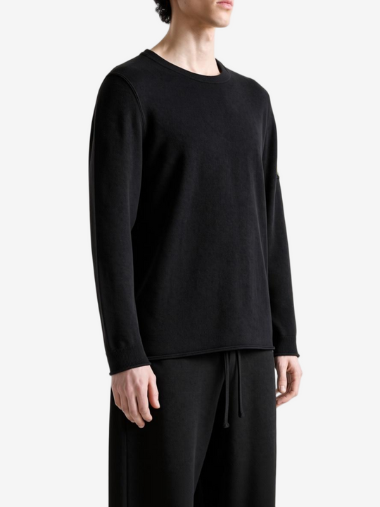 Black hoodie, full body view