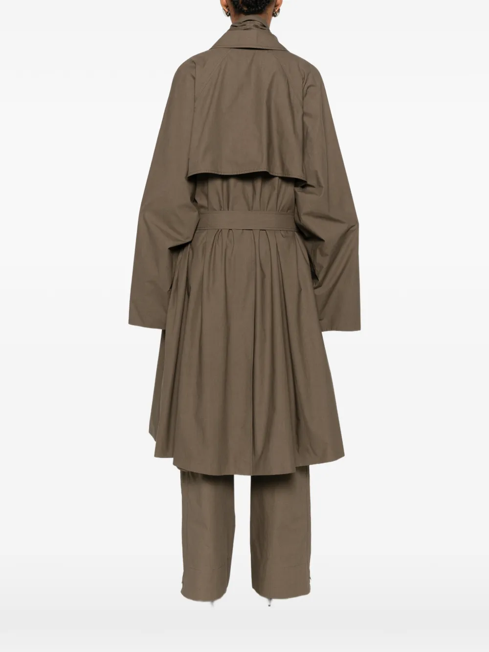 Brown coat, full body view