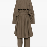 Brown coat, full body view