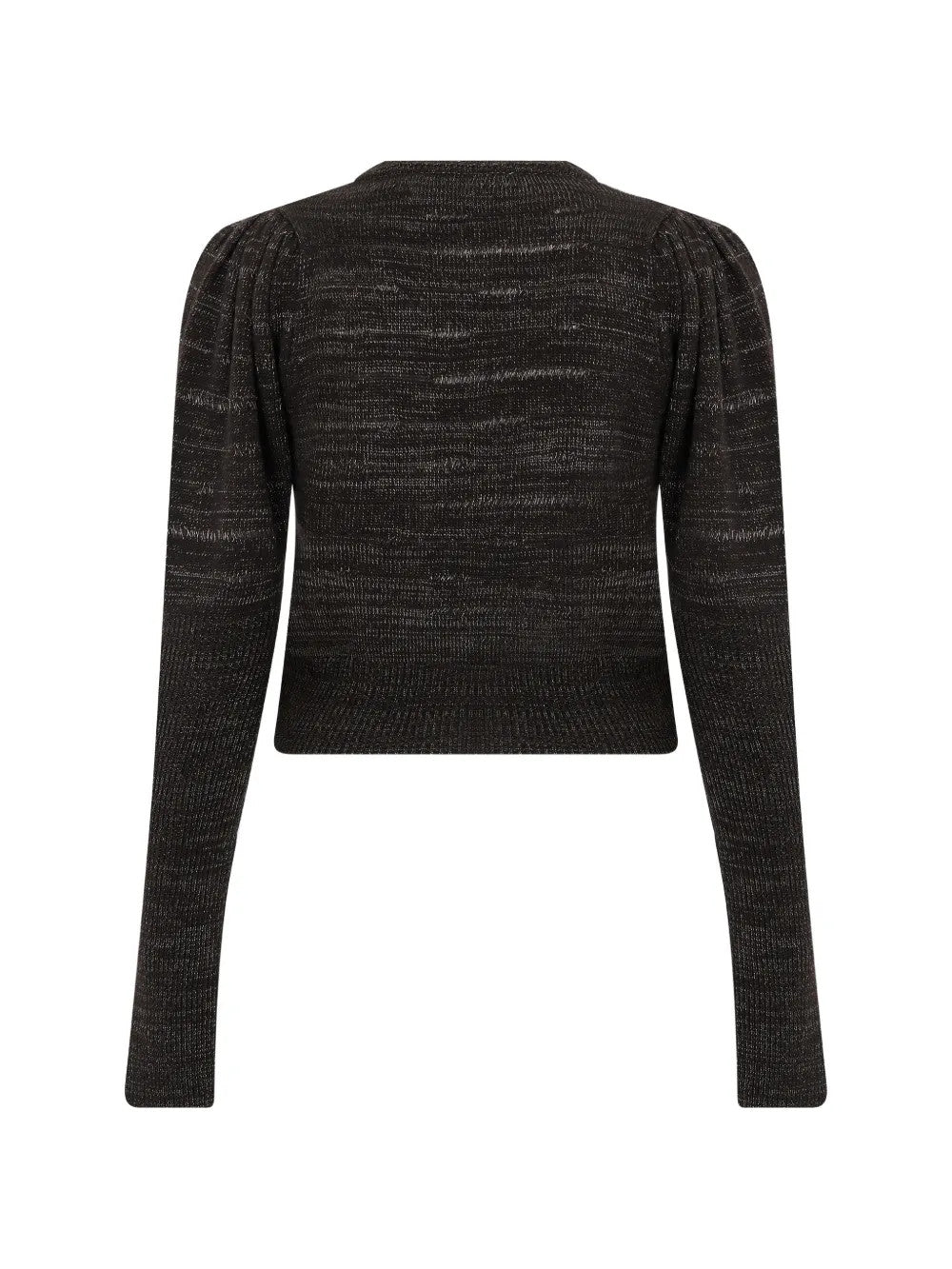 Brown knitwear, back view
