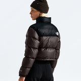 Brown jacket worn by a person, showing the jacket fit