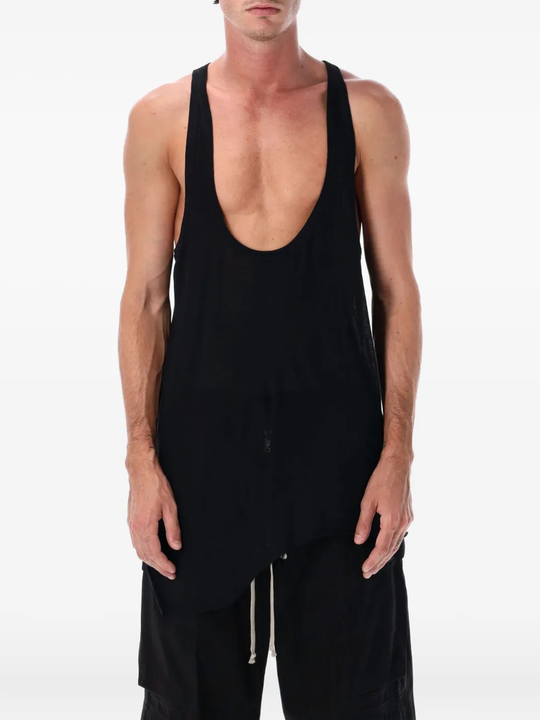 Black tops, full body view