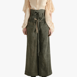 Tan shirt, full body view