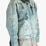 Grey jacket worn by a person, showing the jacket's fit