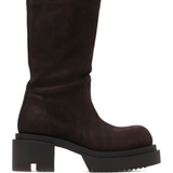 Brown high boots, front view