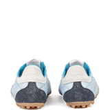 Blue shoes, back view