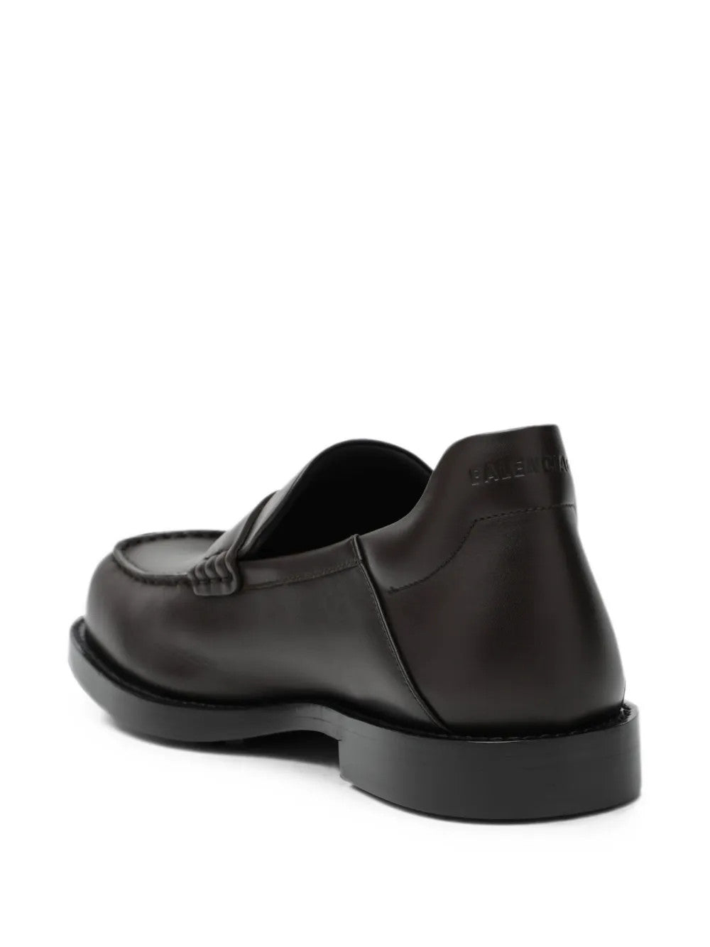 Brown shoes, back view