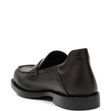 Brown shoes, back view