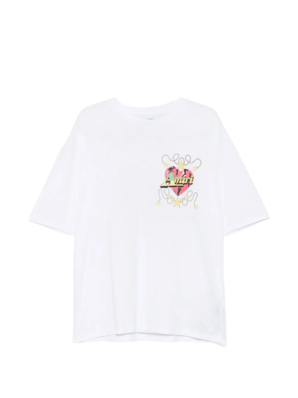 White t-shirt, front view