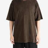 Brown t-shirt, full body view