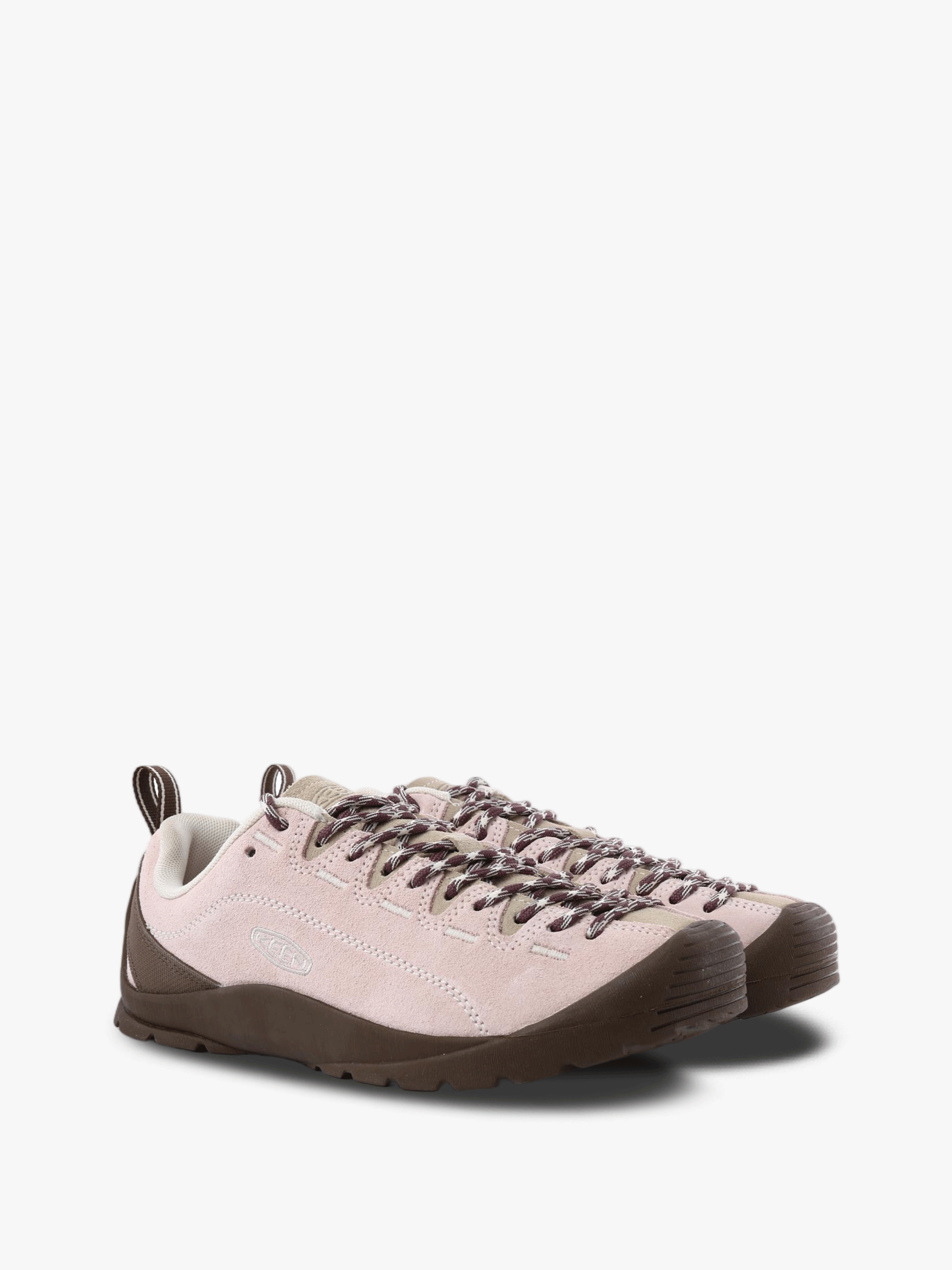Pink shoes, front view