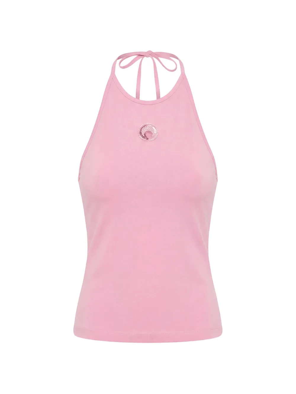 Pink tops, front view