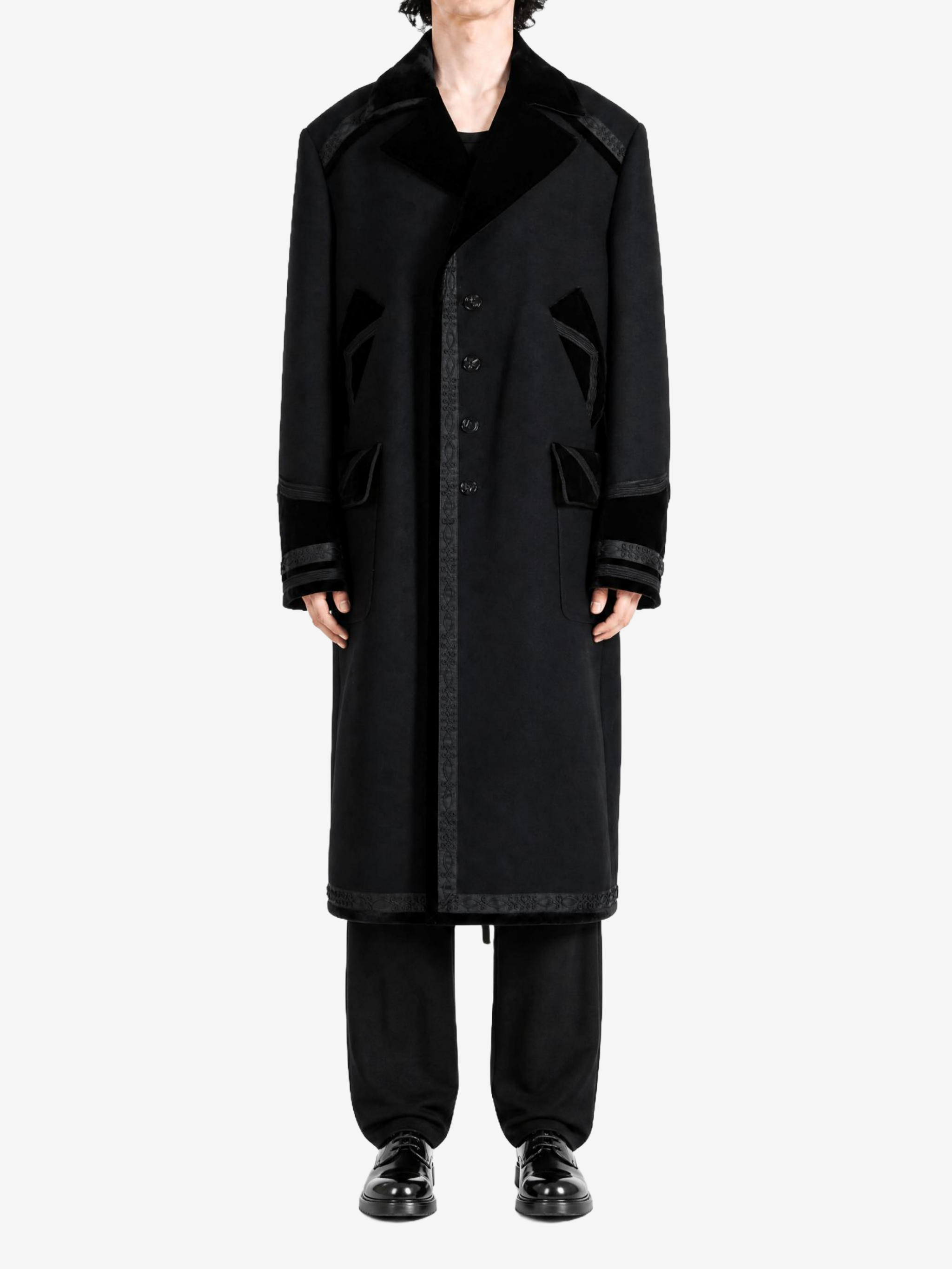 Black jacket, front view