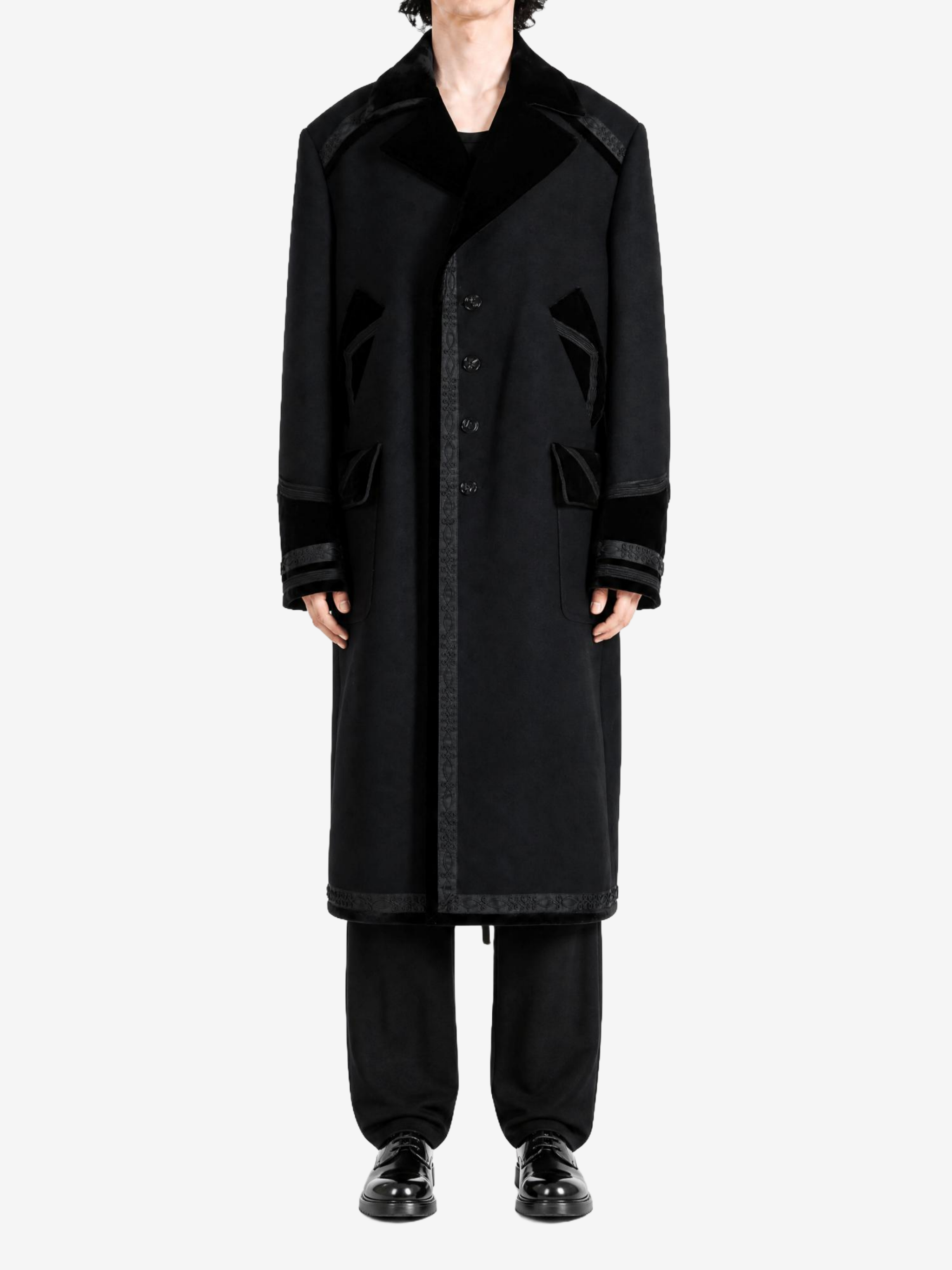 Black jacket, front view