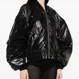 Black jackets worn by a person, showing the jackets fit