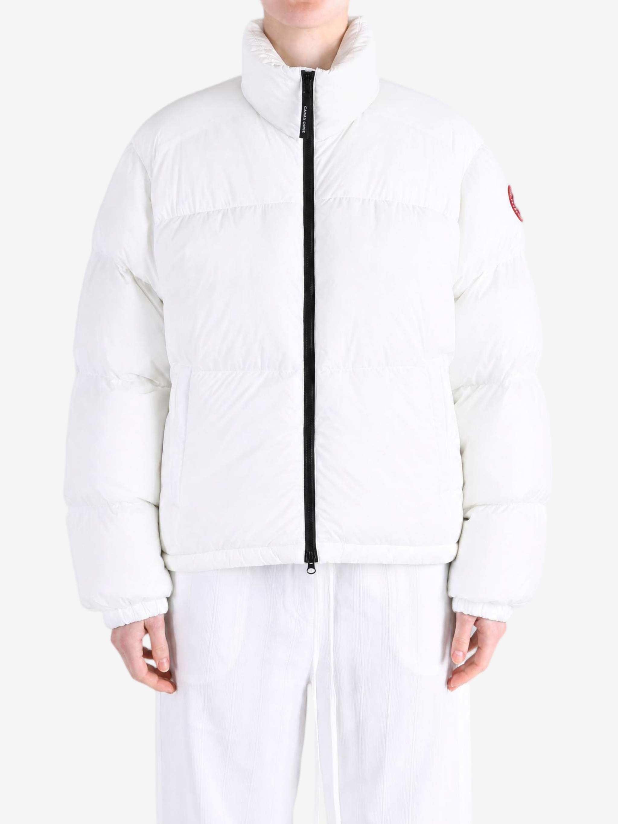 White jacket, full body view