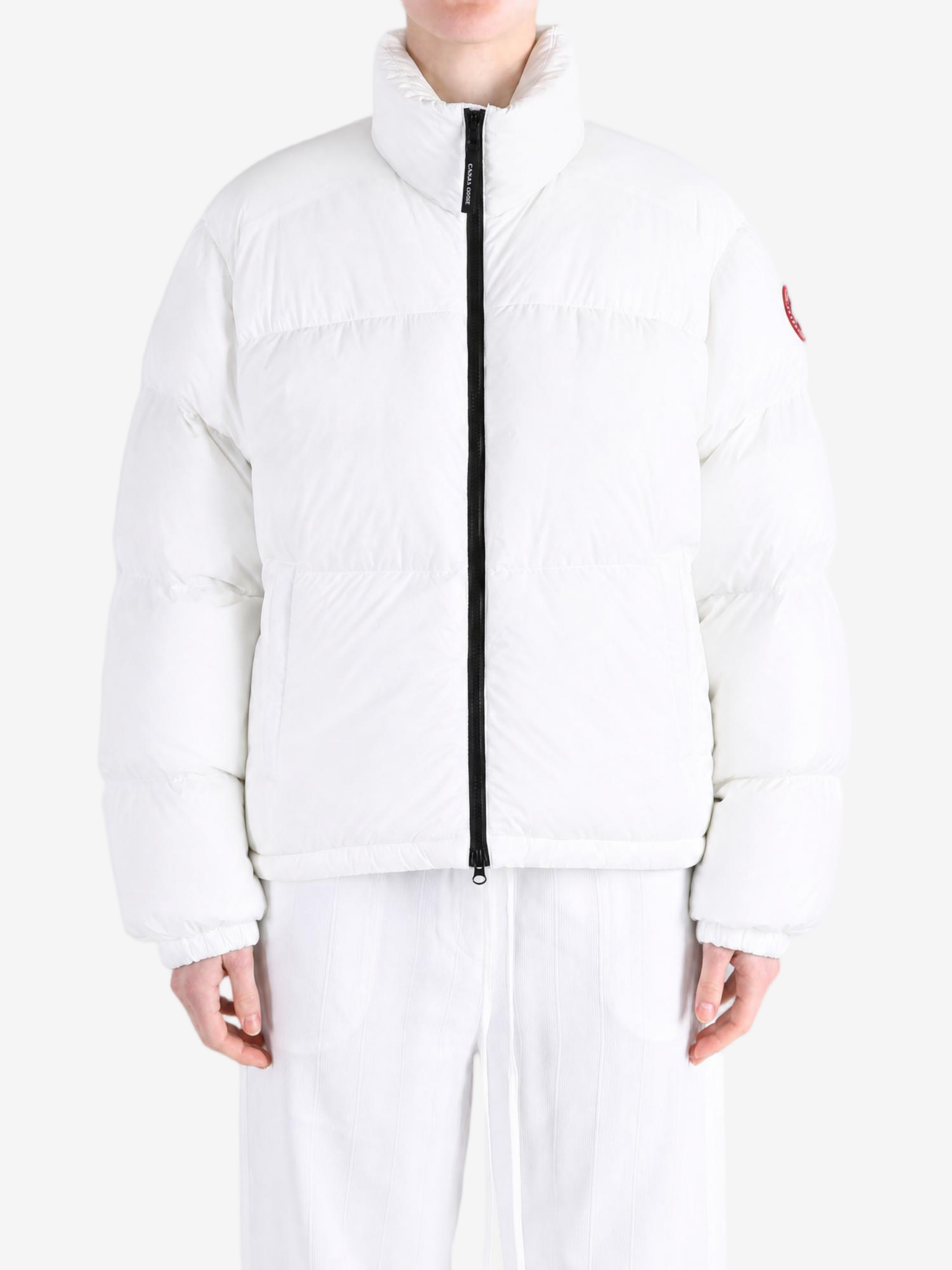 White jacket, full body view