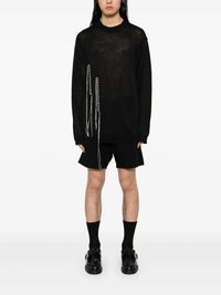 YOHJI YAMAMOTO POUR HOMME - Men String Detail Crewneck Jumper