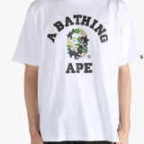 White T-shirt worn by a person, showing the t-shirt's fit