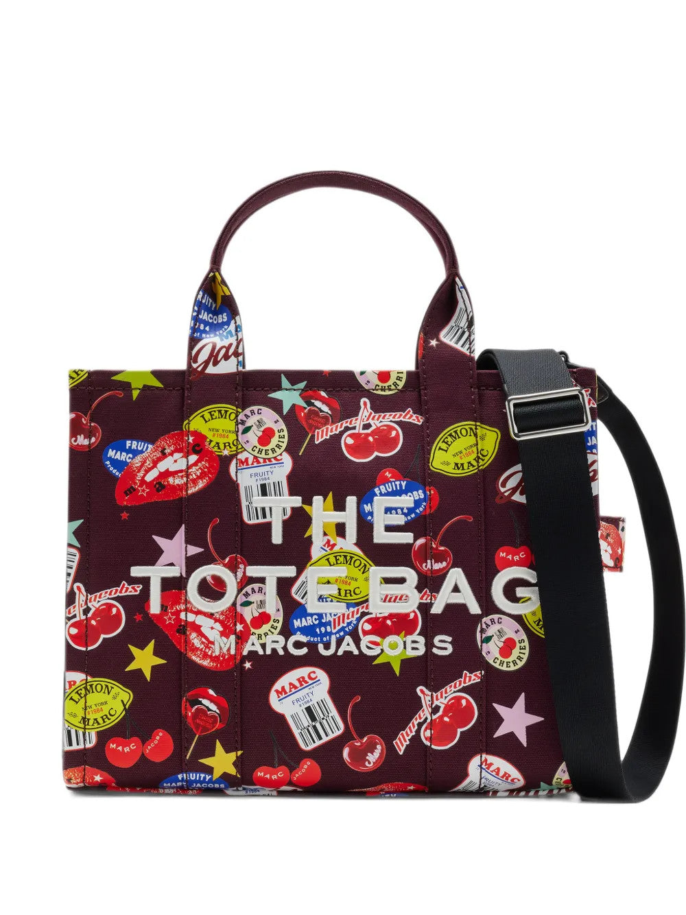 Burgundy bag, front view
