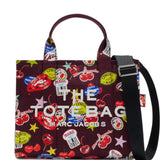 Burgundy bag, front view