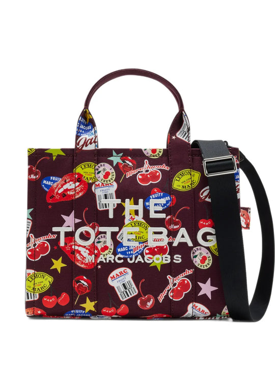 Burgundy bag, front view