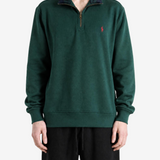 Green knitwear, full body view